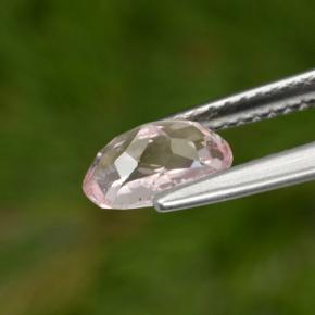 Morganite naturale rosa da 1,00 ct, taglio ovale, VS