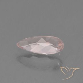 Morganite Rosa chiaro naturale da 0.58 ct, Forma a pera, VVS-VS