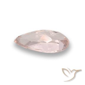 Morganite Rosa medio naturale da 0.69 ct, Forma a pera, VVS-VS