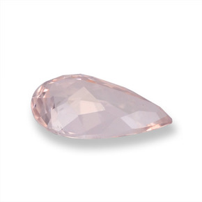 Morganite naturale rosa da 0,74 ct, taglio a pera, VVS
