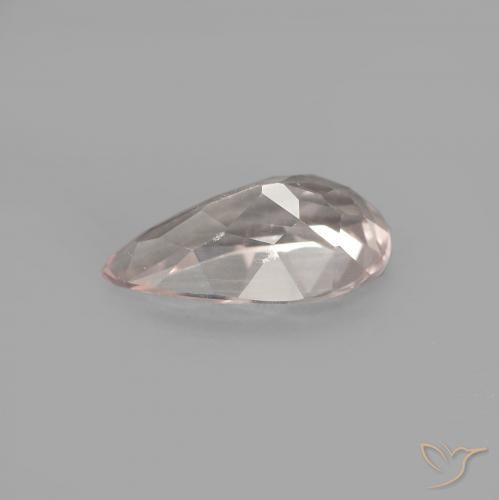 Morganite Rosa medio naturale da 0.74 ct, Forma a pera, VVS-VS