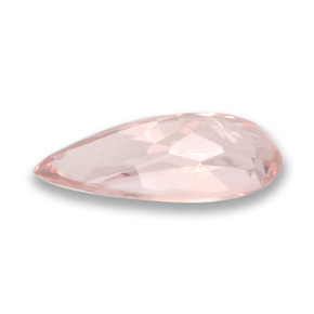 Morganite naturale rosa da 1,05 ct, taglio a pera, VVS