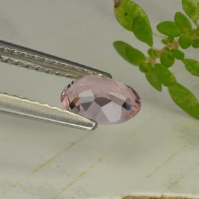 Morganite naturale rosa da 0,64 ct, taglio ovale, VVS-VS