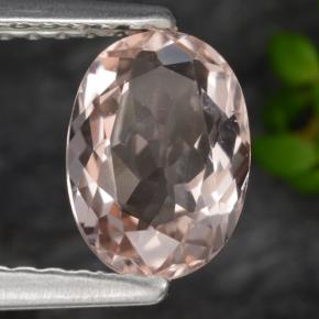 Morganite naturale rosa da 0,87 ct, taglio ovale, VVS-VS