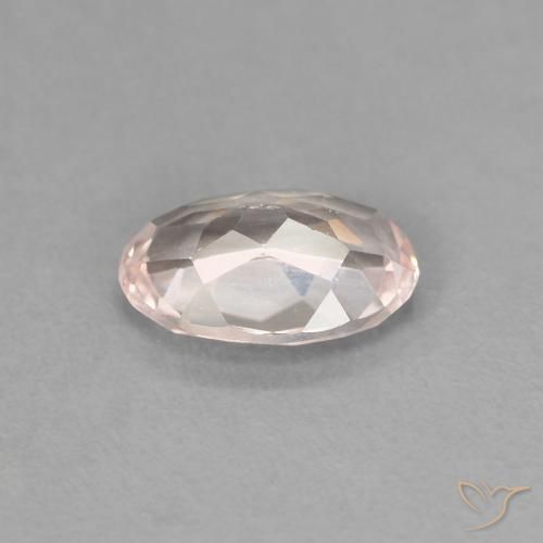Morganite rosa fenicottero naturale da 0,74 ct, taglio ovale, VVS-VS