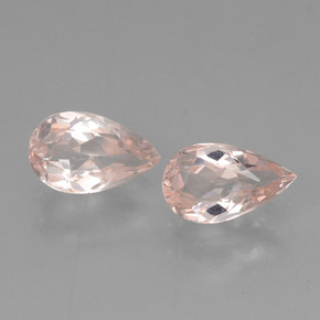 Morganite naturale rosa da  ct, taglio a pera, VVS-VS