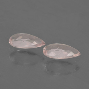 Morganite naturale rosa da  ct, taglio a pera, VVS