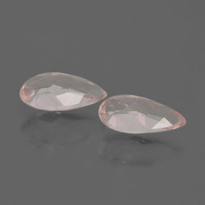 Morganite naturale rosa da 0,95 ct, taglio a pera, VVS