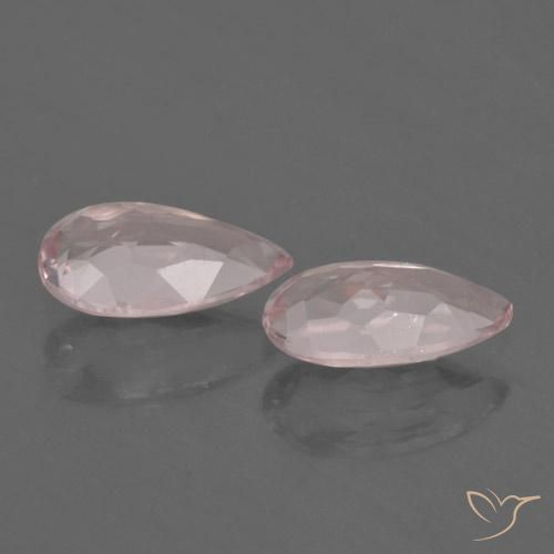 Gemme di Morganite Rosa corallo naturale da 1.14 ct, Forma a pera, VVS-VS