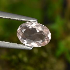 Morganite naturale rosa da 0,60 ct, taglio ovale, VVS-VS