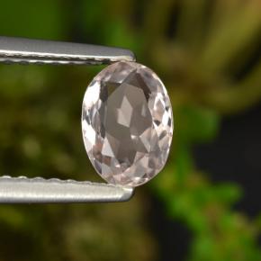 Morganite naturale rosa da 0,60 ct, taglio ovale, VVS-VS