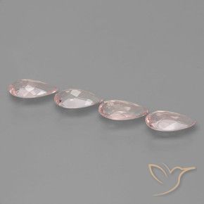 Gemme di Morganite Rosa medio naturale da 1.95 ct, Forma a pera, VVS-VS