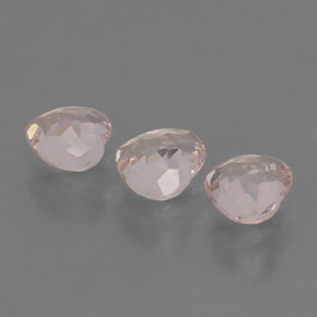 Gemme di Morganite rosa fenicottero naturale da 1.47 ct, A forma di cuore, VVS-VS
