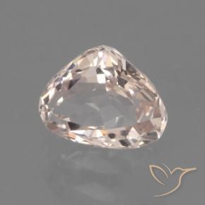 Morganite Rosa medio-chiaro naturale da 0.83 ct, Forma a pera, VVS-VS