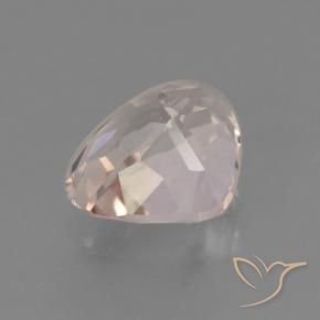 Morganite Rosa medio-chiaro naturale da 0.83 ct, Forma a pera, VVS-VS