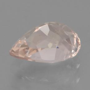 Morganite naturale rosa da 0,84 ct, taglio a pera, VVS-VS