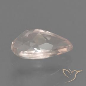 Morganite Rosa medio naturale da 0.49 ct, Forma a pera, VVS