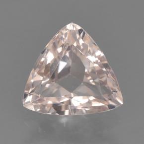 Morganite Rosa chiaro naturale da 0.64 ct, Taglio trillion, VVS-VS