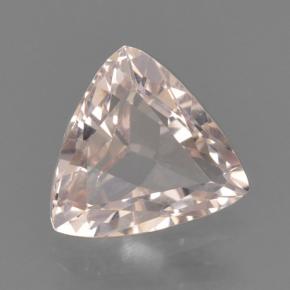 Morganite Rosa chiaro naturale da 0.64 ct, Taglio trillion, VVS-VS