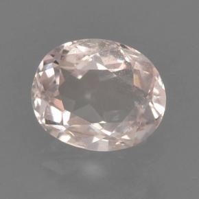 Morganite naturale rosa da 0,44 ct, taglio ovale, VS