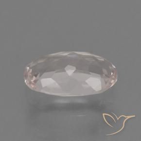 Morganite rosa fenicottero naturale da 0.52 ct, Ovale, VS
