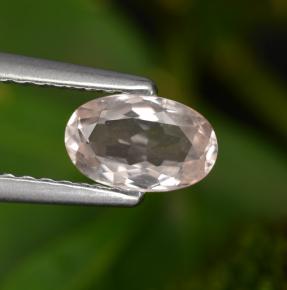 Morganite naturale rosa da 0,51 ct, taglio ovale, VVS-VS