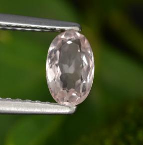 Morganite naturale rosa da 0,51 ct, taglio ovale, VVS-VS