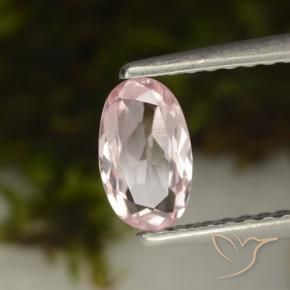 Morganite Rosa chiaro naturale da 0.46 ct, Ovale, VVS-VS
