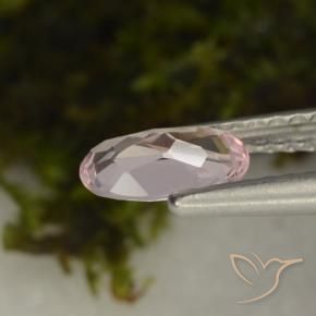 Morganite Rosa chiaro naturale da 0.46 ct, Ovale, VVS-VS