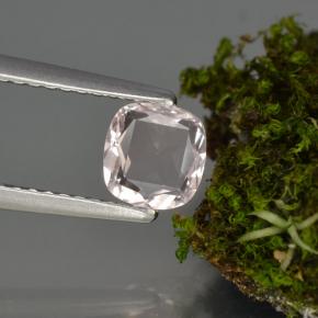 Morganite naturale rosa da 0,62 ct, taglio a cuscino, VVS-VS