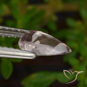 Morganite Rosa chiaro naturale da 0.51 ct, Forma a pera, VVS-VS