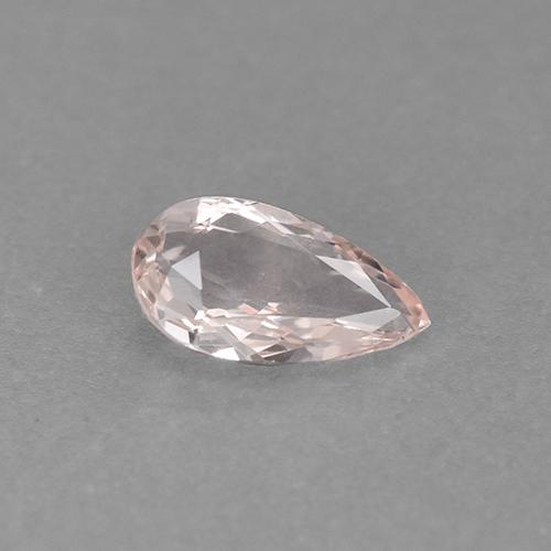 Morganite Rosa chiaro naturale da 0.46 ct, Forma a pera, VVS
