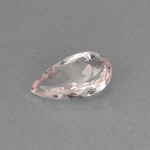 Morganite Rosa chiaro naturale da 0.46 ct, Forma a pera, VVS
