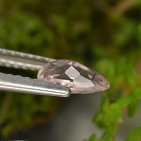 Morganite naturale rosa da 0,54 ct, taglio a pera, VVS