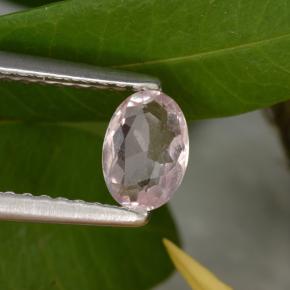 Morganite Rosa chiaro naturale da 0.43 ct, Taglio ovale, VVS