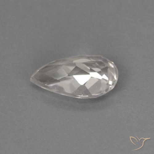 Morganite Rosa salmone naturale da 0.46 ct, Forma a pera, VVS