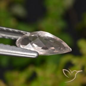 Morganite Rosa chiaro naturale da 0.56 ct, Forma a pera, VVS