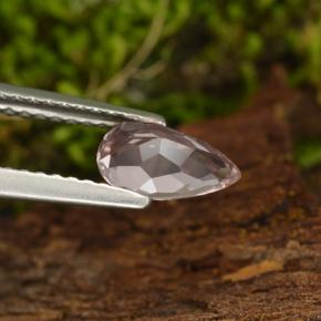 Morganite naturale rosa da 0,64 ct, taglio a pera, VVS-VS