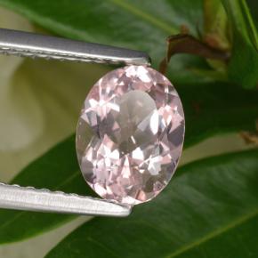 Morganite naturale rosa da 1,26 ct, taglio ovale, VVS