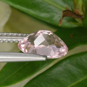 Morganite naturale rosa da 1,26 ct, taglio ovale, VVS