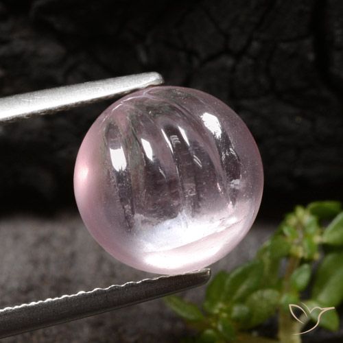 4.08ct Naturale Rosa chiaro Morganite, Rotondo, Trasparente