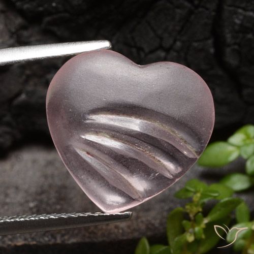 4.50ct Naturale Rosa rosa Morganite, Cuore, Trasparente