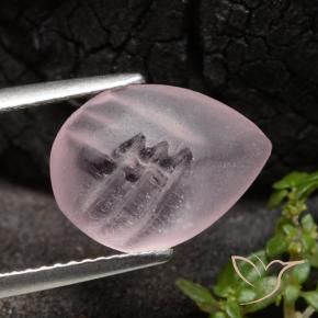 Morganite Rosa corallo naturale da 2.62 ct, Forma a pera, Traslucido