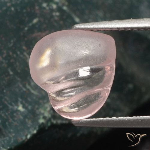 Morganite Rosa chiaro naturale da 3.54 ct, Cuore, Traslucido