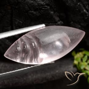 Morganite Rosa chiaro naturale da 7.86 ct, Taglio marquise, Trasparente