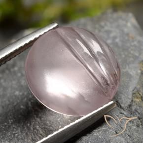 Morganite Tono rosa rosa naturale da 7.33 ct, Rotondo, Trasparente