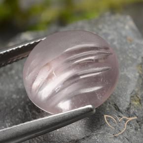 Morganite Tono rosa rosa naturale da 7.33 ct, Rotondo, Trasparente
