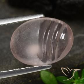Morganite Rosa Corallo Chiaro naturale da 4.09 ct, Ovale, Trasparente