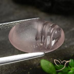 Morganite Rosa Corallo Chiaro naturale da 4.09 ct, Ovale, Trasparente