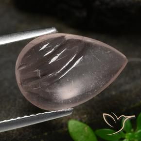 Morganite Tono rosa rosa naturale da 3.48 ct, Forma a pera, Trasparente